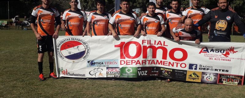 Filial 10.° Departamento ganó torneo de periodistas deportivos